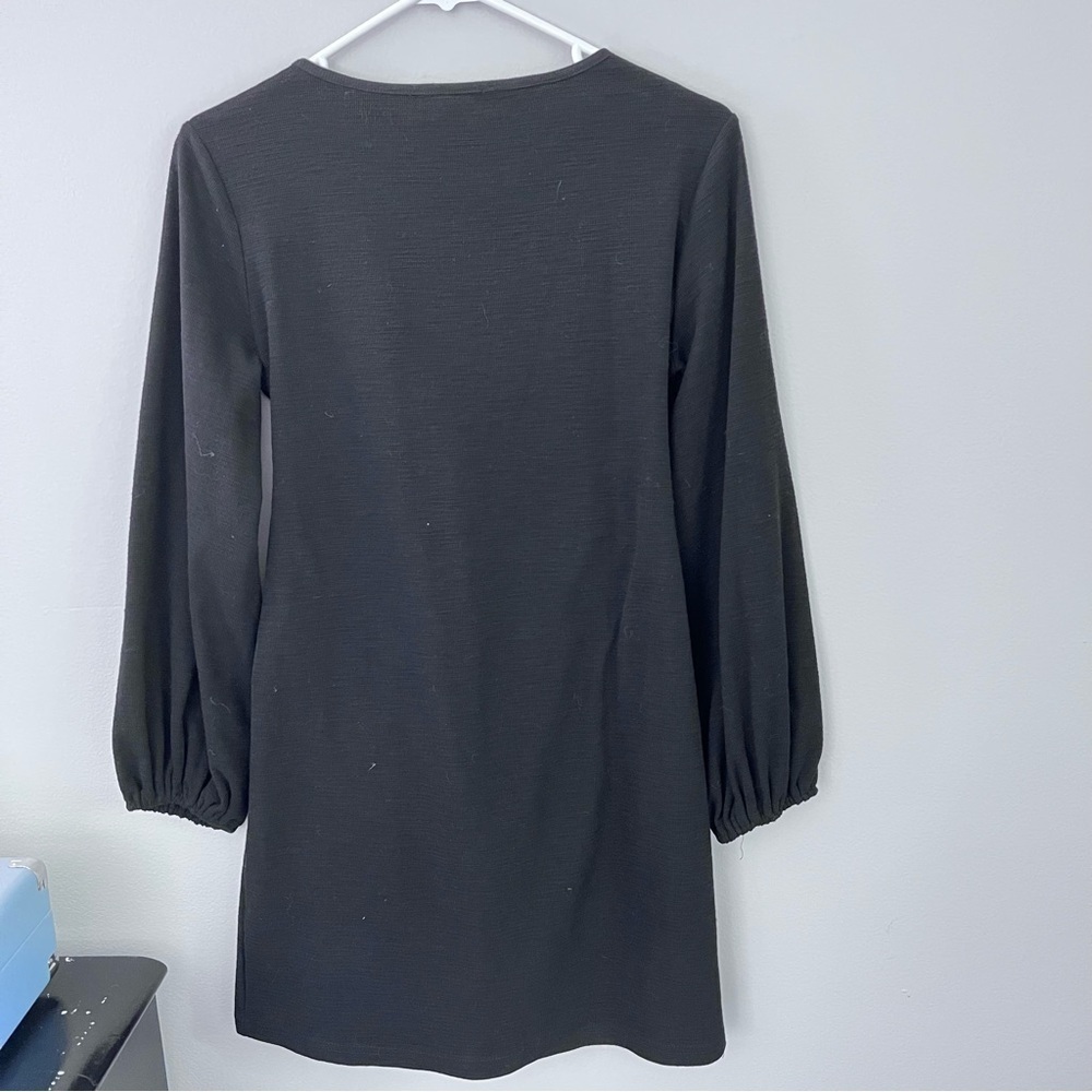 NWT R. Vivimos black long sleeve dress Medium - Picture 2 of 6